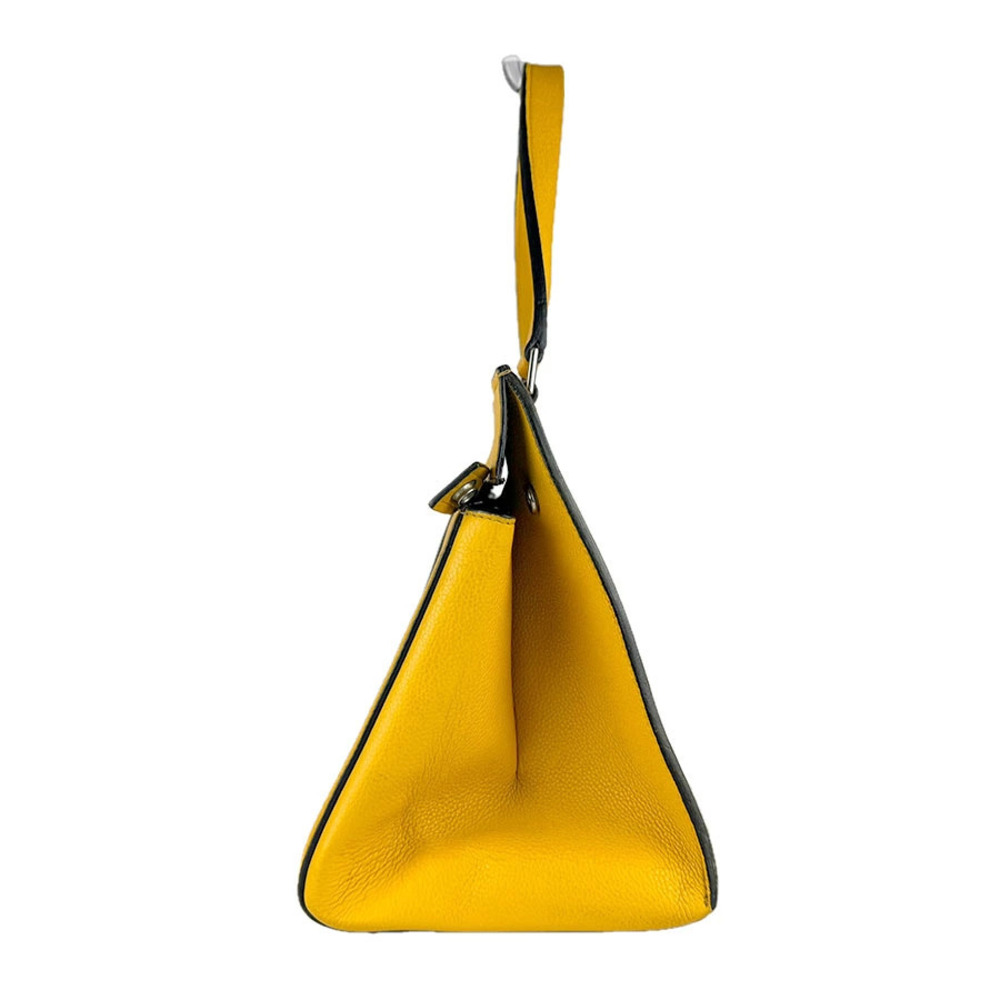Celine Yellow Leather Handbag